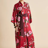 Olivia Von Halle Queenie Robe - Tardieau Red