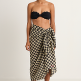 Olympia Etal Wyeth Sarong - Green Check