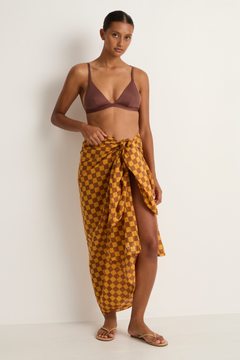 Olympia Etal Wyeth Sarong - Mango Check