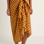 Olympia Etal Wyeth Sarong - Mango Check