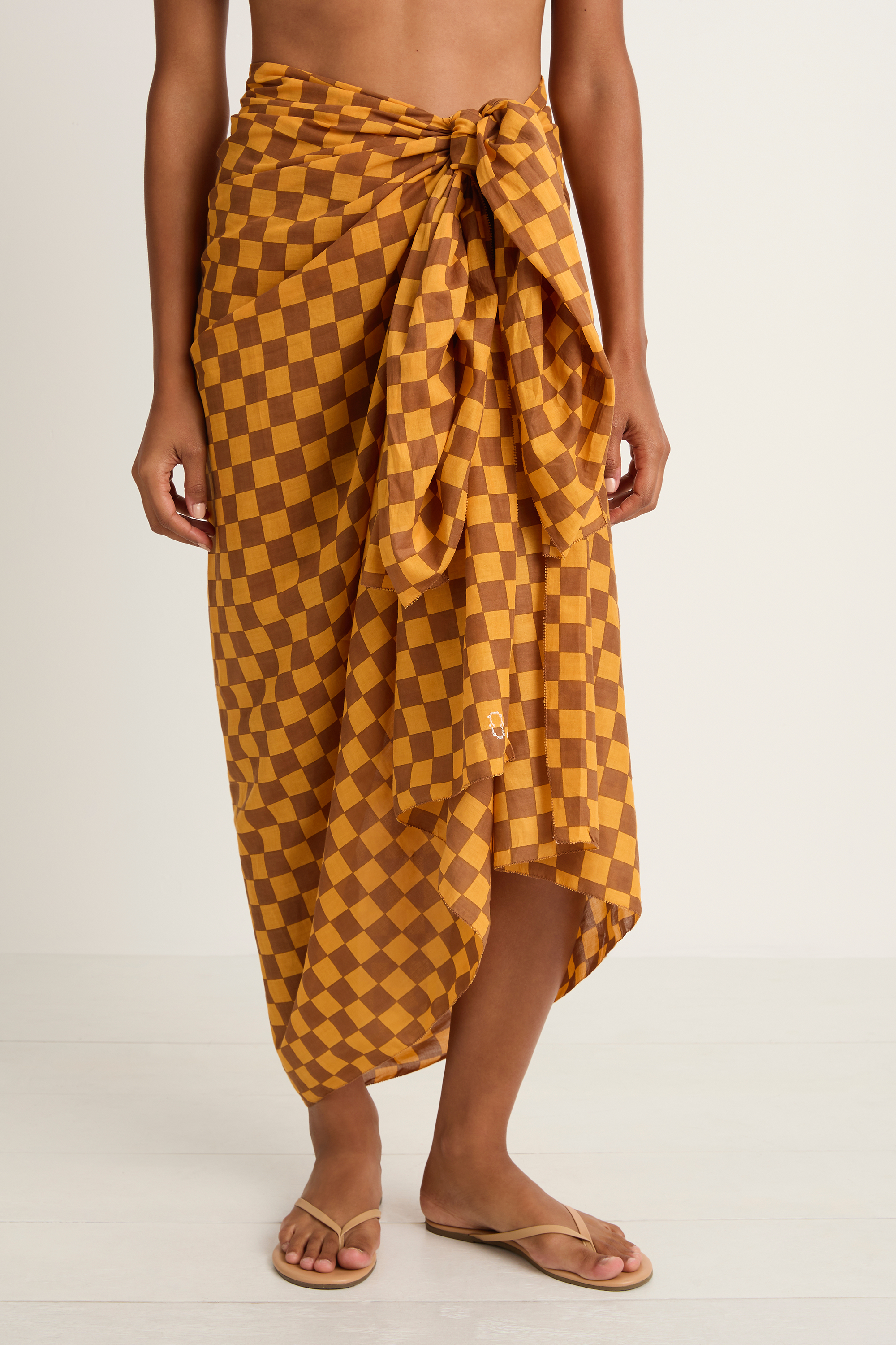 Olympia Etal Wyeth Sarong - Mango Check