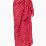 OLYMPIA ETAL Wyeth Sarong - Red & Pink Check