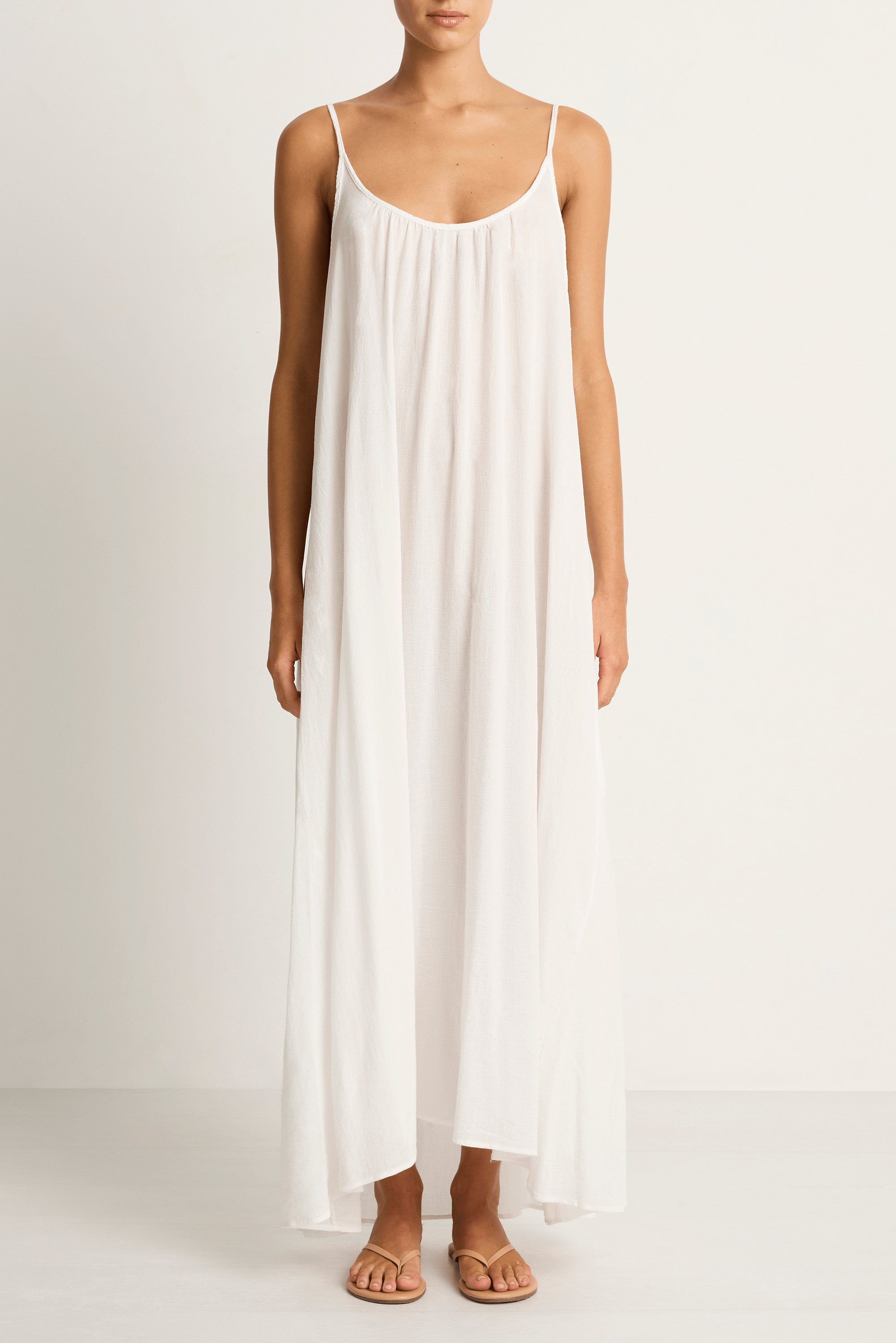 9SEED Tulum Maxi Dress - White