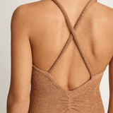 Hunza G Bette One Piece - Metallic Cocoa