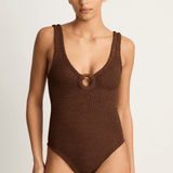 Hunza G Celine One Piece - Metallic Chocolate