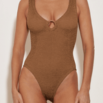 Hunza G Celine One Piece - Metallic Cocoa