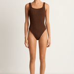 Hunza G Domino swim - Metallic Chocolate