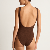 Hunza G Domino swim - Metallic Chocolate