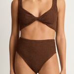 Hunza G Jamie Bikini - Metallic Chocolate