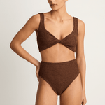 Hunza G Jamie Bikini - Metallic Chocolate