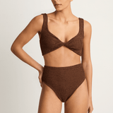 Hunza G Jamie Bikini - Metallic Chocolate