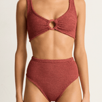 Hunza G Nadine Bikini - Metallic Rosewood