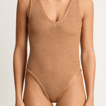 Hunza G Sadie One Piece - Metallic Cocoa