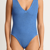 Hunza G Sadie One Piece - Metallic Denim