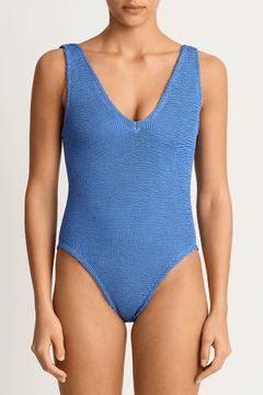 Hunza G Sadie One Piece - Metallic Denim