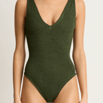 Hunza G Sadie One Piece - Metallic Khaki