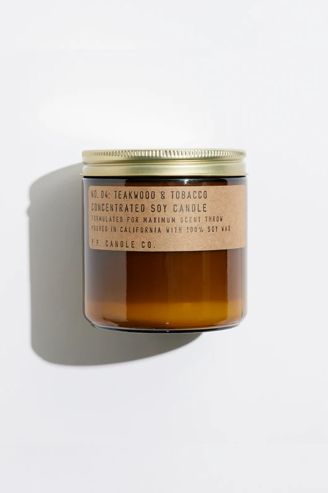 P. F. Candle Co. Large Concentrated Candle - Teakwood & Tobacco