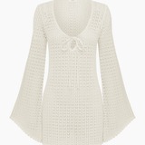 Peony Keyhole Mini Dress - Seashell