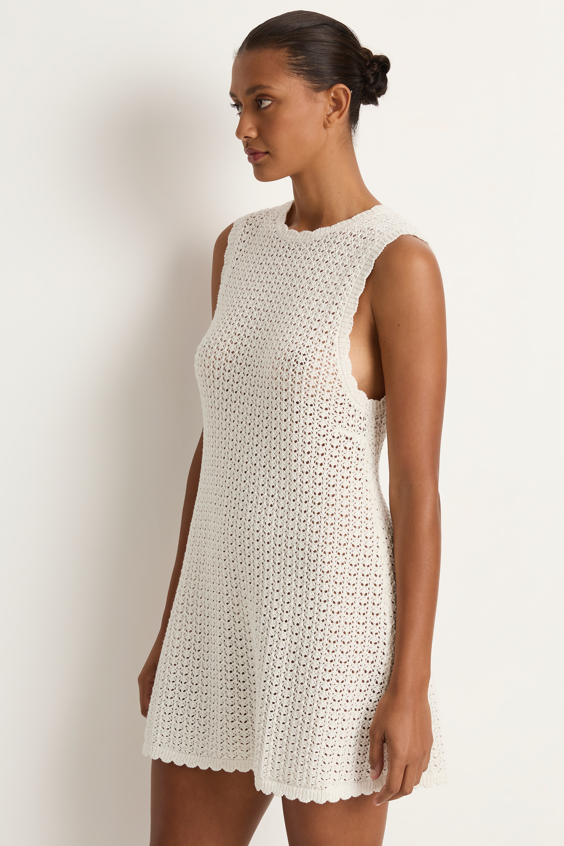 ワンピース Pointed Collar Mini Dress Pointed Collar Mini Dress