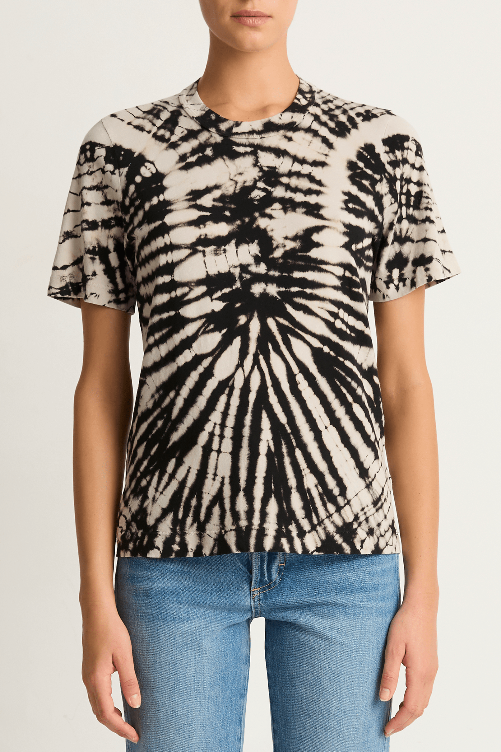 Raquel Allegra Boy Tee - Black Dirty White