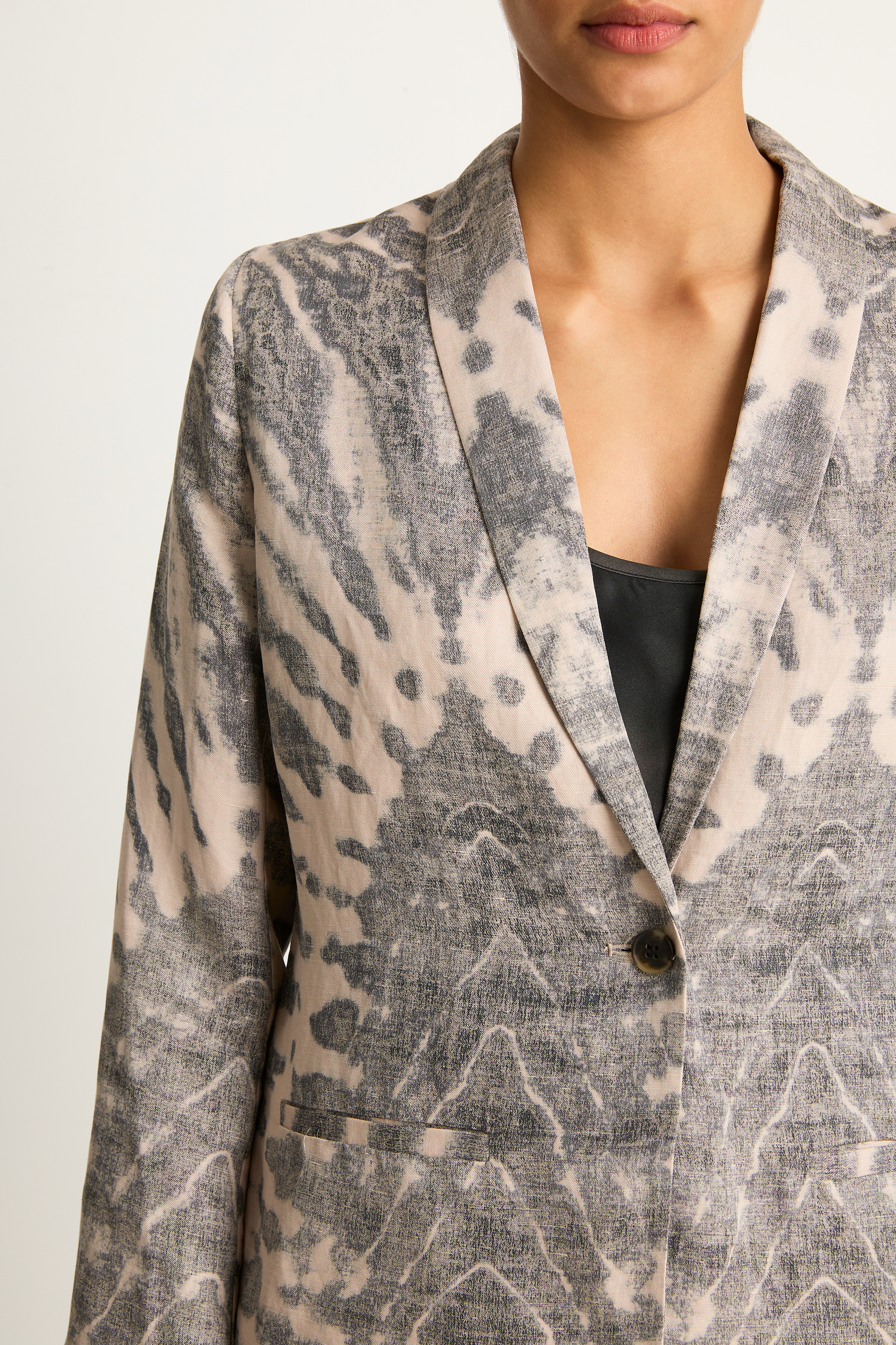 Raquel Allegra Clarissa Blazer - Khaki & Charcoal