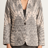 Raquel Allegra Clarissa Blazer - Khaki & Charcoal