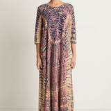 Raquel Allegra Drama Maxi Dress - Jasper Navy