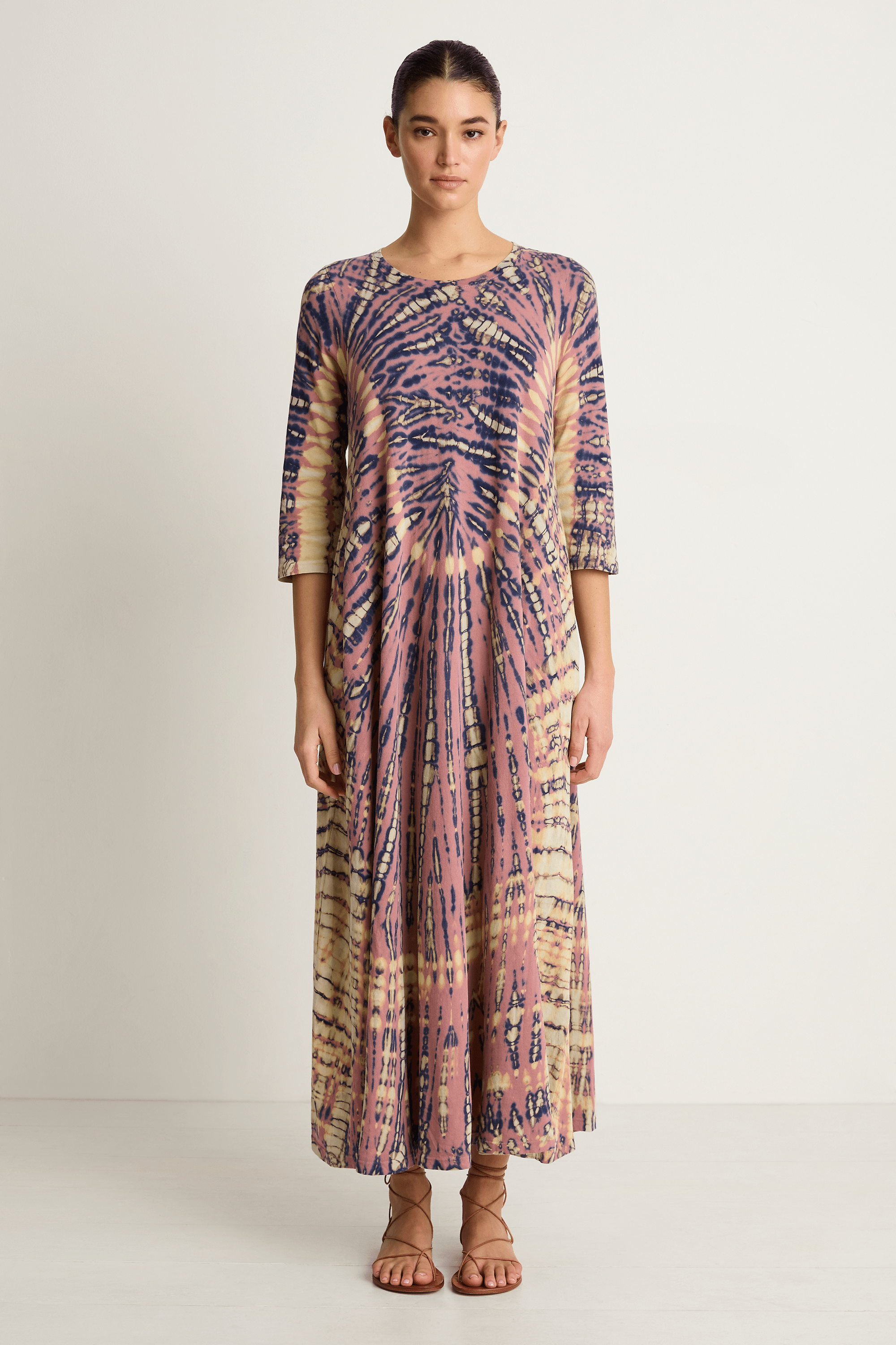 Raquel Allegra Drama Maxi Dress - Jasper Navy