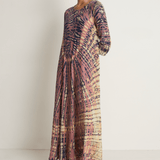 Raquel Allegra Drama Maxi Dress - Jasper Navy