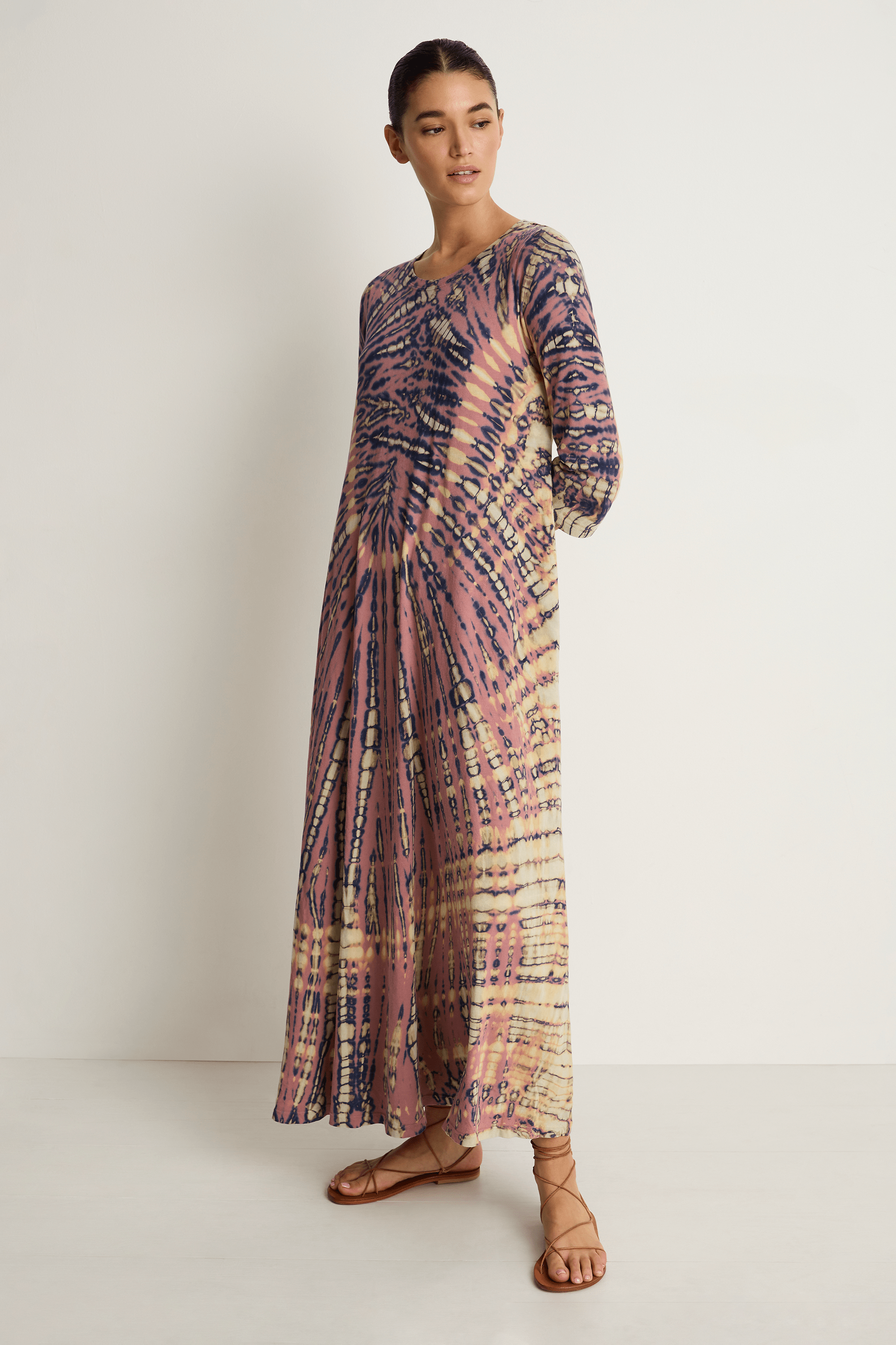 Raquel Allegra Drama Maxi Dress - Jasper Navy