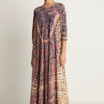 Raquel Allegra Drama Maxi Dress - Jasper Navy