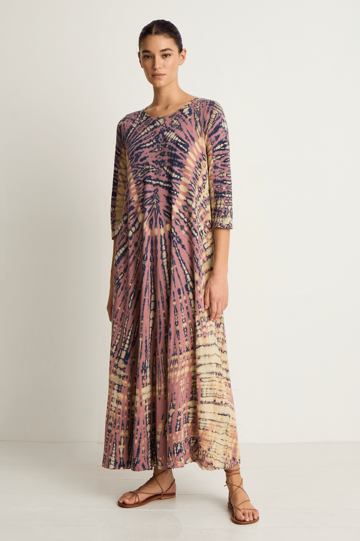 Raquel Allegra Drama Maxi Dress - Jasper Navy