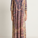 Raquel Allegra Drama Maxi Dress - Jasper Navy