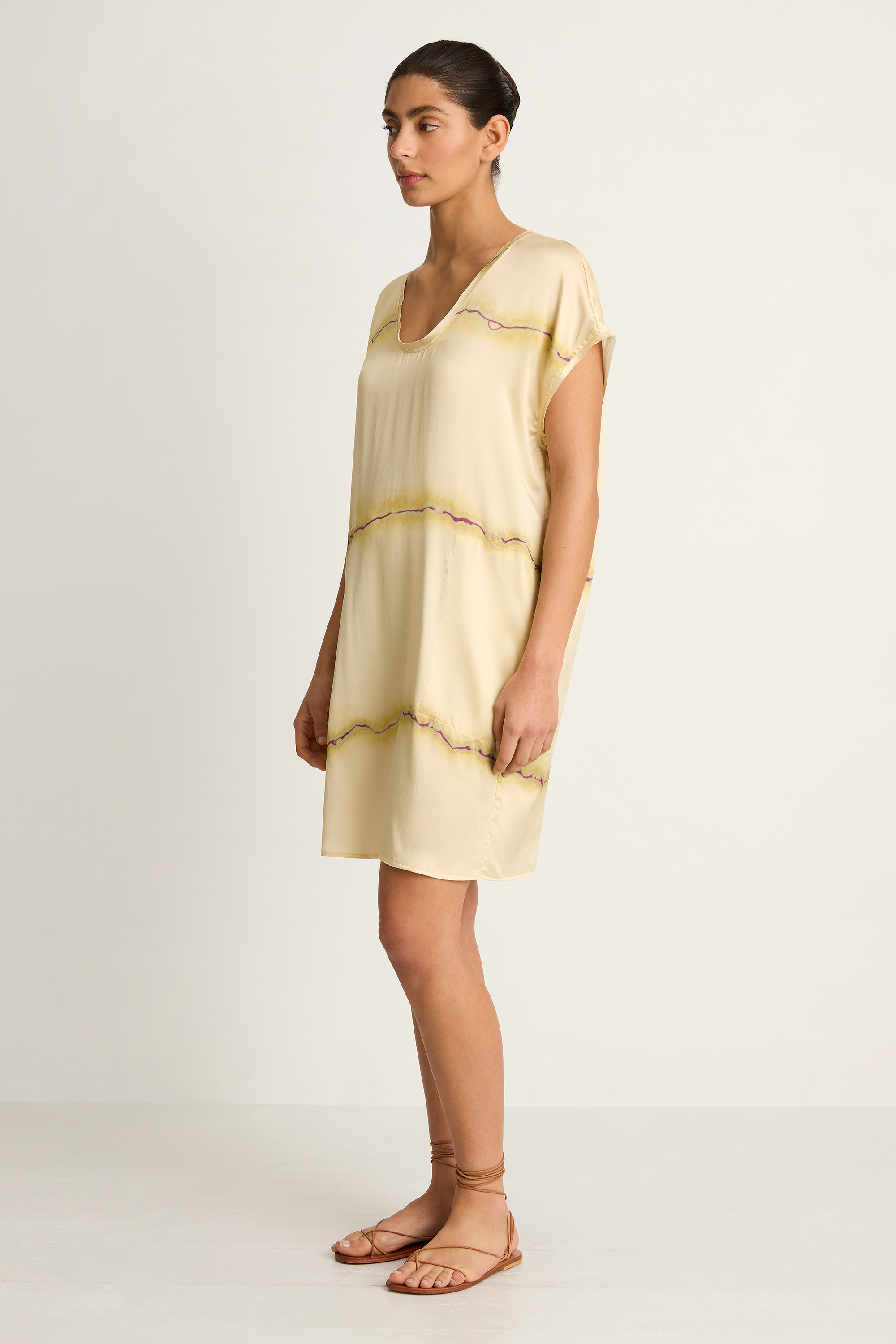 Raquel Allegra Flores Dress - Butter & Magenta