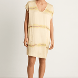 Raquel Allegra Flores Dress - Butter & Magenta