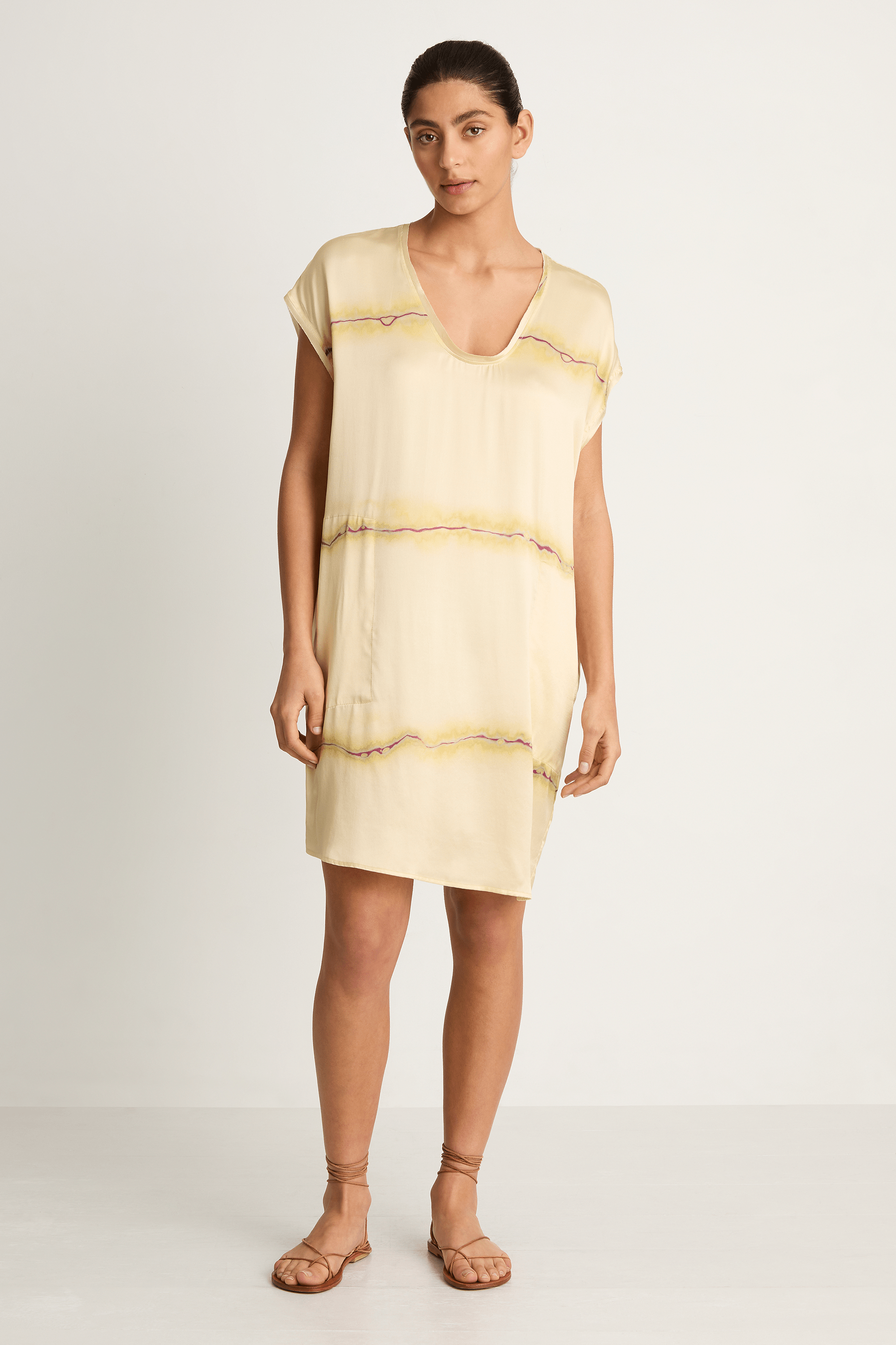 Raquel Allegra Flores Dress - Butter & Magenta