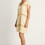 Raquel Allegra Flores Dress - Butter & Magenta