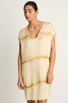 Raquel Allegra Flores Dress - Butter & Magenta