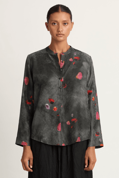 Raquel Allegra Perfect Henley - Petal Black