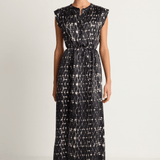 Raquel Allegra Zaire Midi Dress - Diamond Charcoal