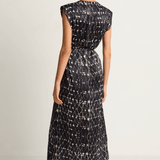 Raquel Allegra Zaire Midi Dress - Diamond Charcoal