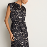 Raquel Allegra Zaire Midi Dress - Diamond Charcoal