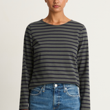 Saint James Minquidame Top - Vegetal Navy