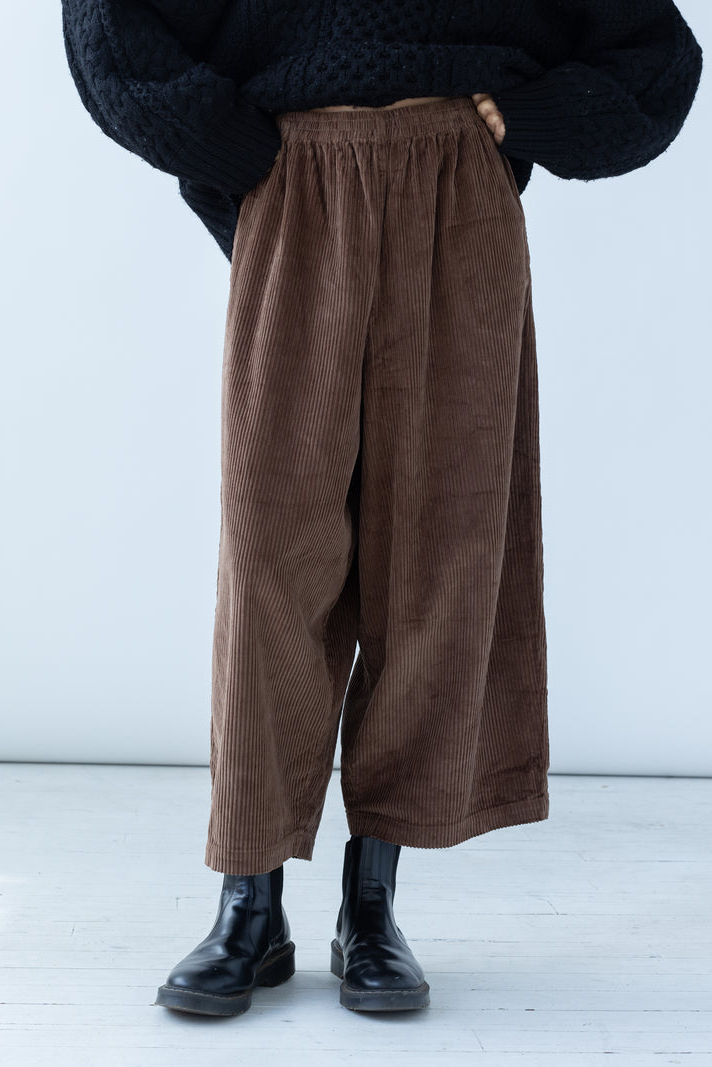 Shaina Mote Balloon Corduroy Pant - Walnut