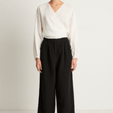 Shaina Mote Linen Boy Trouser - Onyx