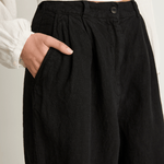 Shaina Mote Linen Boy Trouser - Onyx