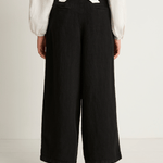 Shaina Mote Linen Boy Trouser - Onyx