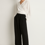 Shaina Mote Linen Boy Trouser - Onyx