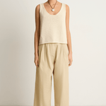 Shaina Mote Volume Trouser - Beige