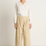 Shaina Mote Volume Trouser - Beige